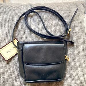 Crossbody Black Genuine Leather